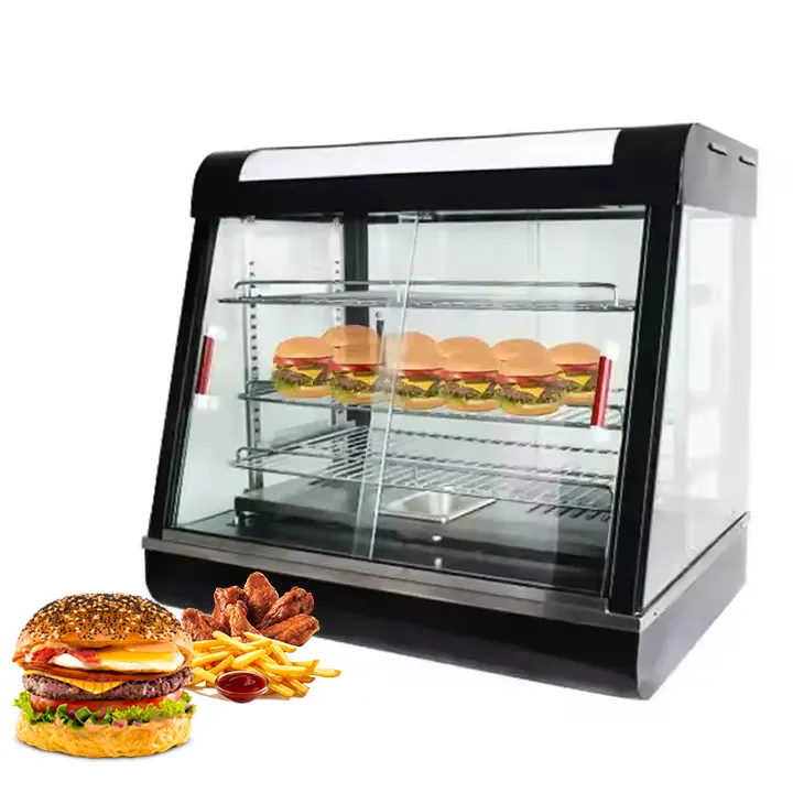Commerciële Multifunctionele Elektrische Hot Food Display Verwarmende Kast Voor Voedselwarmer