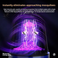 Lampe anti-moustiques rechargeable d'intérieur, à piles, lumière UV, piège électrique silencieux pour la maison