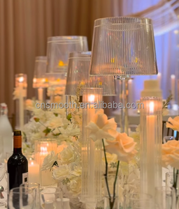 Centre de table de mariage <span class=keywords><strong>en</strong></span> cristal de luxe SMOOTH, <span class=keywords><strong>grand</strong></span> chandelier <span class=keywords><strong>en</strong></span> <span class=keywords><strong>verre</strong></span> pour décoration de table - Product Image 4