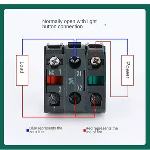 22mm sáng 2 vị trí lần lượt Knob Thiết bị chuyển mạch điện 3Postion Selector chuyển đổi quay với <span class=keywords><strong>LED</strong></span> chỉ số ánh sáng 12V 24V 220V 380V - Product Image 4