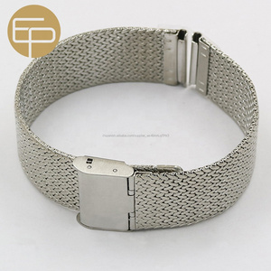 de peso ligero logotipo personalizado de acero inoxidable de alta calidad malla milanesa banda 10 12 14 16 18 20 22 24mm - Product Image 6