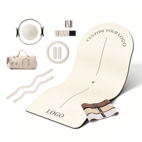 Kit de fitness à domicile haut de gamme : Tapis de yoga, haltères en silicone, ensemble de Pilates, Power Ring, barre de musculation, ensemble d'accessoires personnalisés