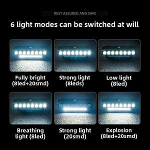 Luz delantera LED de alto brillo para bicicleta, bocina de alto Decibelio, conducción nocturna, iluminación para bicicleta de montaña al aire libre, fuente de alimentación, batería - Product Image 2