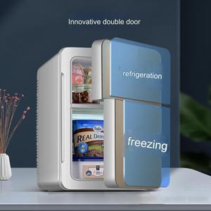 Mini Refrigerador de 20L con Logotipo Personalizado, Apto para Uso Doméstico, Refrigerador Portátil de Doble Puerta para Automóvil, Combinado con Congelador para Hotel - Product Image 2