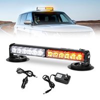 Emergency Beacon Strobe Lights Wiederauf ladbar 17 Blink modus Weiß Bernstein Hoch Niedrige Helligkeit 36W 12 LED-Blitzwarn licht leiste