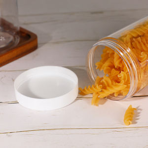 Récipients en plastique blanc sans BPA avec couvercles à visser Pots de crème glacée congelables chauds ou froids de 16 oz - Product Image 3