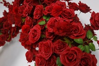 Usine NINI vente en gros nouveau style de corne rouge plus foncé arc floral mariage fond de scène décoration arc de fleur