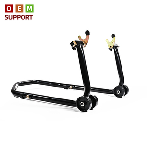 KARLION Support de levage universel pour moto (avant et arrière) avec certification CE, construction métallique, capacité légère (500 kg) pour la course KM - Product Image 2
