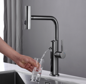 Vòi bếp thông minh với màn hình hiển thị ánh sáng xung quanh & chức năng nước uống trực tiếp bằng thép không gỉ & hợp kim kẽm - Product Image 5