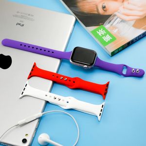 Silm สายสำหรับ Apple <span class=keywords><strong>Watch</strong></span> 5,สายสำหรับ IWatch Band ขนาด44มม. 40มม. สายรัดข้อมือซิลิโคนแนวสปอร์ตขนาด38มม. 42มม. - Product Image 3
