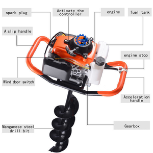 Landbouwgrondboor Machine Boom Plant Graafmachine Super Populaire Benzine Aarde Vijzel Grond Graafmachine - Product Image 6