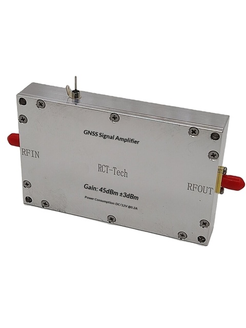 GNSS Signal Amplifier (45 DBm Gain)- Navigation Satellite Signal Repeater with Full-Band Navigation Coverage