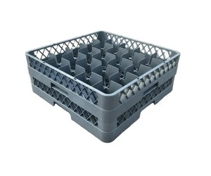 Support de lave-vaisselle carré commercial hôtel Restaurant couverts <span class=keywords><strong>Cage</strong></span> panier plateau de service en verre en plastique - Product Image 3
