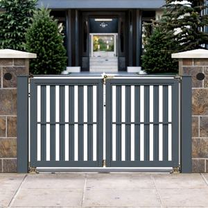 Porte d'entrée automatique intelligente en alliage d'aluminium pour hôtels et villas modernes Porte d'entrée extérieure coulissante avec cadre en acier - Product Image 5