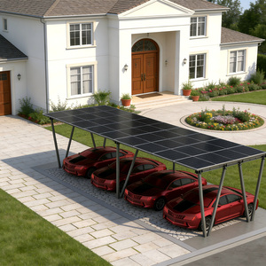 Système de montage de carport solaire en aluminium anodisé avec angle d'inclinaison de 0 à 60 degrés - Product Image 1