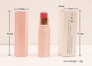 5 colores Etiqueta Privada mejilla rubor <span class=keywords><strong>rosa</strong></span> <span class=keywords><strong>palo</strong></span> mate crema rubor logotipo personalizado maquillaje rubor <span class=keywords><strong>palo</strong></span> - Product Image 6