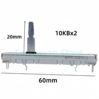 Potentiomètre à glissière linéaire 10KBX2 6 broches pour console de mixage Pioneer DJ/DDJ-SB/DDJ-SB2/DDJ-SB3, fader de volume DJM 350 600 700