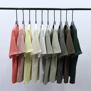 280gsm alta calidad Drop Shoulder Streetwear Heavyweight Heavy Camiseta 100% algodón camiseta de gran tamaño para hombres - Product Image 4