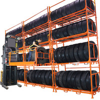 Système de rayonnage à pneus ajustable sur mesure, solution de stockage industrielle en acier pour entrepôt, livraison rapide, service tout-en-un