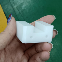 Service de fraisage CNC sur mesure, support de capteur en POM blanc, pièces de machine à fraiser CNC