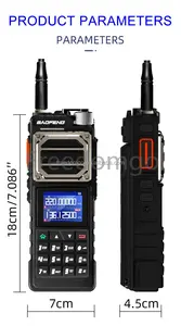 Haute qualité UV-25 10W UHF VHF double bande ptt longue portée jambon sans fil 10km radio bidirectionnelle talkie-walkie portable