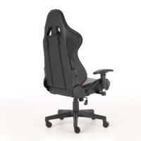 Siège d'e-sport pour adultes avec dossier haut, accoudoirs 2D réglables, chaise de jeu ergonomique en cuir noir