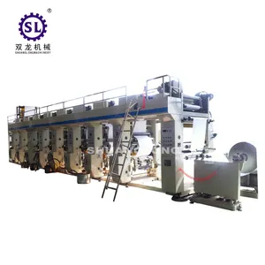 High Speed Plastic Pe Pet Opp Bopp Multi Color Gravure Printing Machine