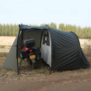 Glamping डेरा डाले हुए तह कवर आउटडोर भंडारण चंदवा मोटरसाइकिल के लिए तम्बू