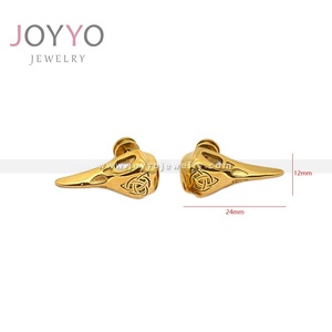 Pendientes <span class=keywords><strong>de</strong></span> Acero Inoxidable con Diseño Único <span class=keywords><strong>de</strong></span> Calavera Vikinga y Cuervo, Ideales <span class=keywords><strong>para</strong></span> Hombres y Mujeres, <span class=keywords><strong>para</strong></span> Uso Diario y Fiestas - Product Image 3