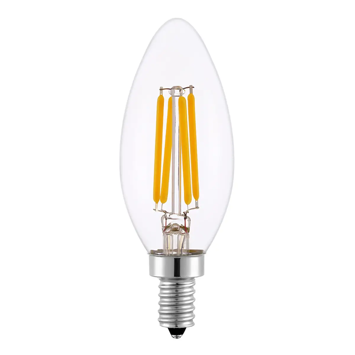 Usine Directement Vintage Candélabre Ampoule 2W 4W Lumière Dimmable Ambre C35 C35T C37 4W Rétro LED Filament Bougie Led Lumière