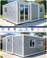 Maison conteneur préfabriquée extensible écologique de 40 pieds ou 20 pieds, 1, 2, 3, 4 ou 5 chambres, pliable, en vente, maison mobile, cabane