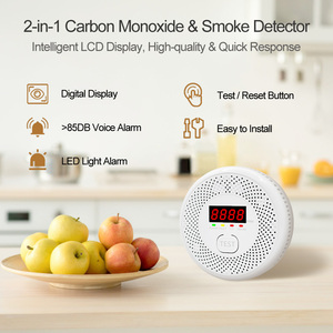 Khói báo động và Carbon Monoxide Detector, pin-powered kết hợp co và khói báo động với cảnh báo ánh sáng & âm thanh báo động - Product Image 3