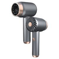 Nouveau sèche-cheveux sans fil à ions négatifs, batterie au lithium rechargeable, sèche-cheveux portable