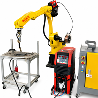Machine de soudage robotisée industrielle à 6 axes, 6 kg, 2078 mm, structure en acier, MIG, laser, CNC, IP54, bras robotisé, moteur PLC, boîte de vitesses