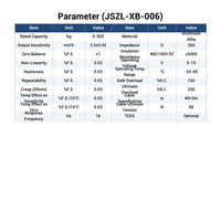 Celda de carga de viga de cizallamiento industrial Xianheng JSZL-XB-006 de alta precisión (0.02% de exactitud), montaje inferior, resistente a sobrecargas y duradera