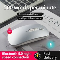 Mouse Suara Cerdas yang Dapat Diisi Ulang, Mouse Pengubah Suara Menjadi Teks untuk Laptop Windows, Mouse Pengetikan Suara