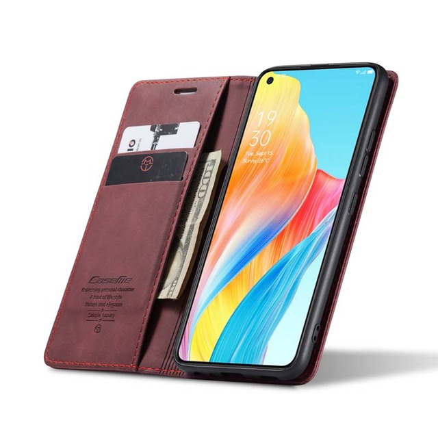 New Arrival Card Wallet With Holder Matte TPU Back Cover for OPPO A78 4G Leather Phone Case