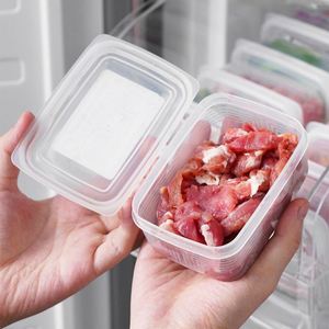 Antibacterial Freezer <b>Box</b> Food Grade Divided Design sealed <b>Storage</b> Container for Kitchen Frozen Food - Product Image 3