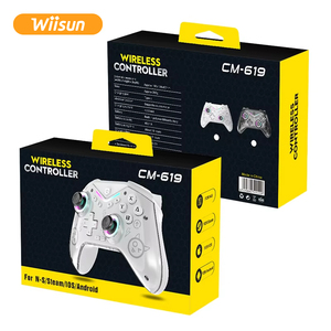 OEM LOGO CM-619 Double Shock Vibration RGB Lights Gamepad Game <strong>Controller</strong> for NS PC Wiisun - Product Image 6