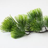 Indoor Decoratieve Kerst Kunstmatige Dennennaald Tak Green Bladplanten Voor Bonsai Decoratie