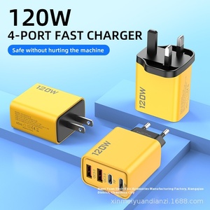 Bộ chuyển đổi điện đa cổng 120W <span class=keywords><strong>Dual</strong></span> PD <span class=keywords><strong>Dual</strong></span> <span class=keywords><strong>USB</strong></span>, 30W cho Laptop/Máy ảnh, tương thích với phích cắm Apple US/EU, hỗ trợ PD 3.0, bán buôn - Product Image 4