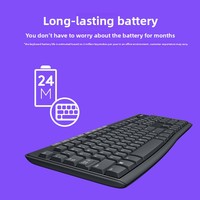 Nouveau clavier sans fil K270 2,4 GHz en plastique pour bureau, maison et entreprise, USB, multimédia, programmable, pleine taille