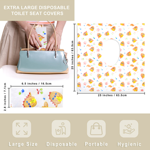 Extra Large Disposable Toilet Seat Covers for Adults, Individually Wrapped <strong>Potty</strong> Training <strong>Liners</strong> for Kids - Yellow - Product Image 3
