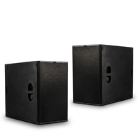 Système audio professionnel pour concerts en plein air, enceinte subwoofer en bois active/passive double de 15 pouces 2400W Power B300