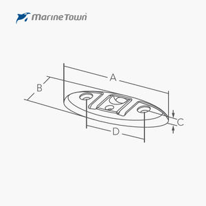 Taquet de quai pliable en acier inoxydable 316 robuste pour bateau et yacht - Product Image 3