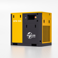 Compresseur à vis combiné sans huile Karlos, compresseur à air à vis électrique, prix 15kw 20h, compresseurs à air rotatifs sans huile