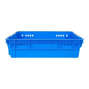 Plastic HDPE Used Food Grade Stackable Moving Crate For Bread And Milk