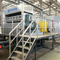 Machine automatique de moulage de pulpe de bagasse pour la fabrication de boîtes à burger biodégradables, de contenants à clapet et de vaisselle