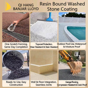 Venta al por mayor de fábrica QI HANG: Recubrimiento epoxi con agregado expuesto para pisos, natural, liso, elegante, duradero y refinado. - Product Image 5