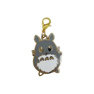 Pulsera de oro personalizada, charms de metal con logotipo de dibujos animados, de diseñador de <span class=keywords><strong>película</strong></span> de totoro, para pulsera - Product Image 1